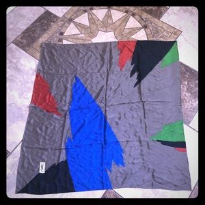 Yves Saint Laurent 100% all silk scarf